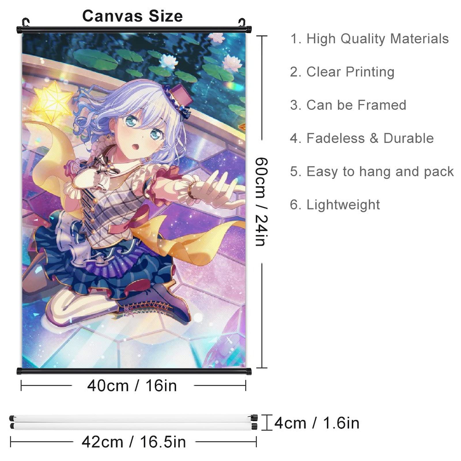 Amazon.co.jp: 海报 絵 掛ける バンドリ！倉田 ましろ ポスター 掛け画